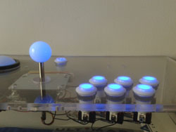 Illuminated joystick handle